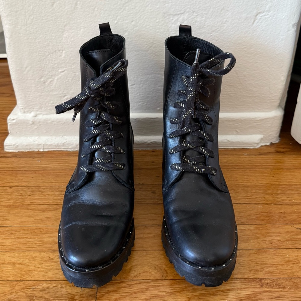Freda Salvador lace up combat boot